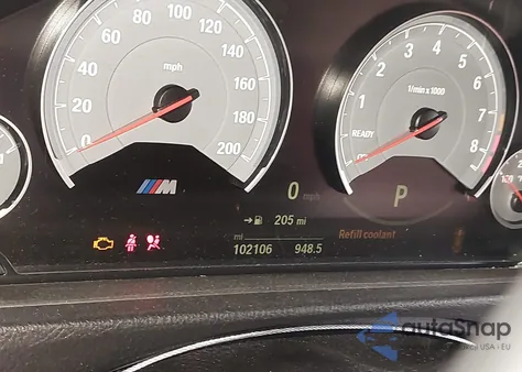 2015 BMW M3 from USA, damaged, VIN WBS3C9C52FP804387